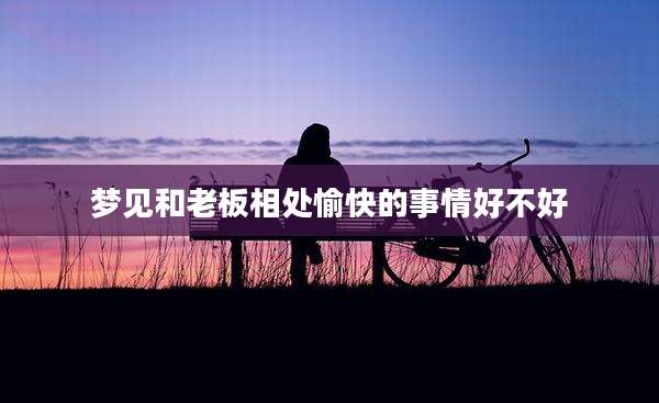 梦见和老板相处愉快的事情好不好