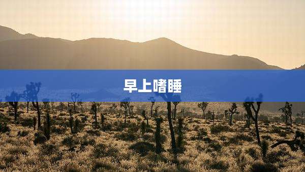 早上嗜睡