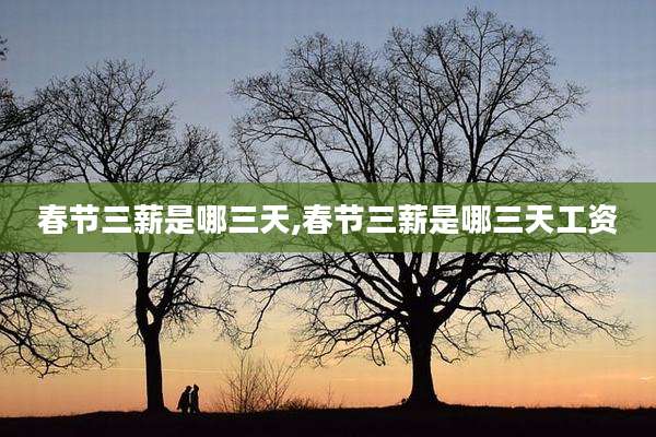 春节三薪是哪三天,春节三薪是哪三天工资