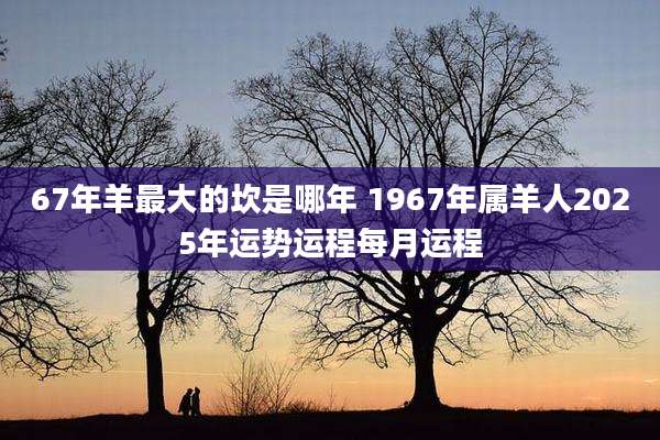 67年羊最大的坎是哪年 1967年属羊人2025年运势运程每月运程