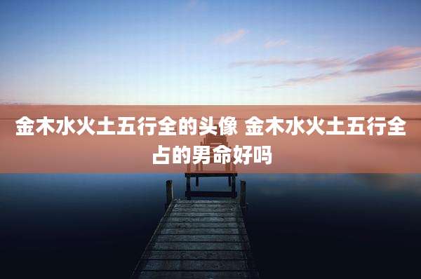 金木水火土五行全的头像 金木水火土五行全占的男命好吗