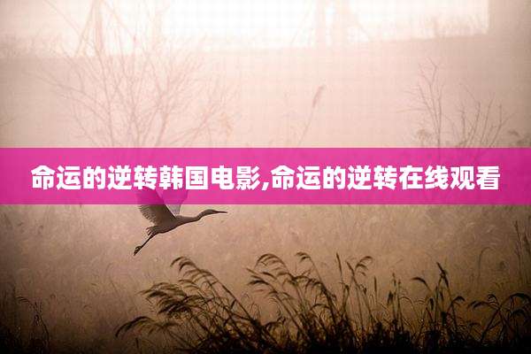 命运的逆转韩国电影,命运的逆转在线观看