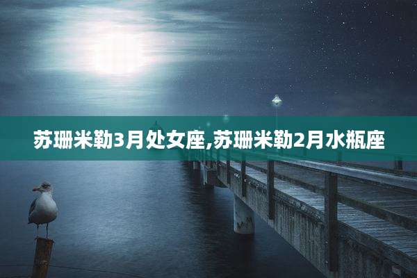 苏珊米勒3月处女座,苏珊米勒2月水瓶座