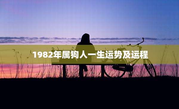 1982年属狗人一生运势及运程