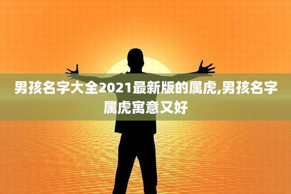 男孩名字大全2021最新版的属虎,男孩名字属虎寓意又好