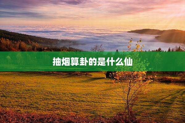 抽烟算卦的是什么仙