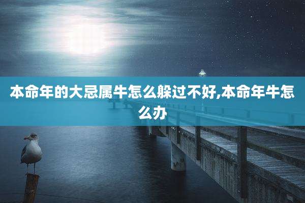 本命年的大忌属牛怎么躲过不好,本命年牛怎么办