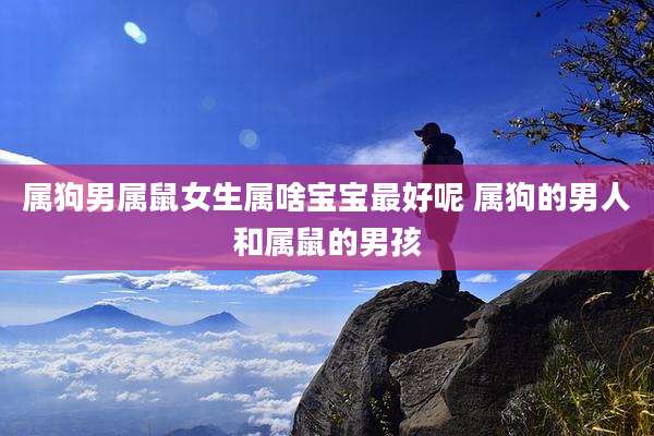 属狗男属鼠女生属啥宝宝最好呢 属狗的男人和属鼠的男孩