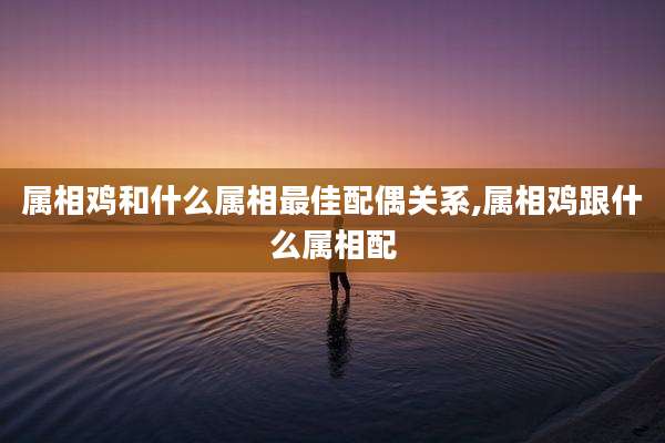 属相鸡和什么属相最佳配偶关系,属相鸡跟什么属相配