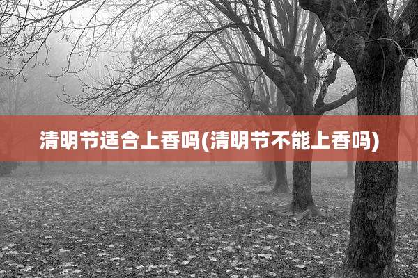 清明节适合上香吗(清明节不能上香吗)