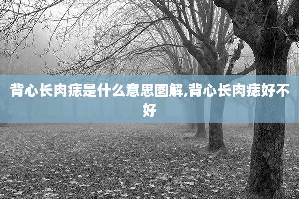 背心长肉痣是什么意思图解,背心长肉痣好不好