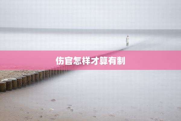 伤官怎样才算有制