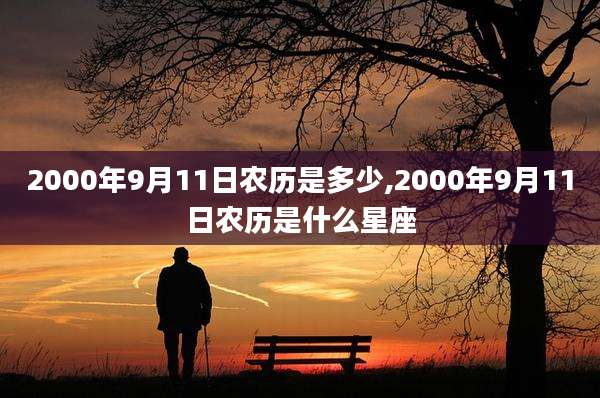 2000年9月11日农历是多少,2000年9月11日农历是什么星座