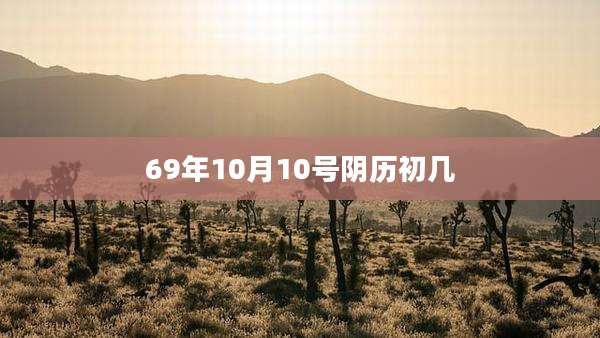69年10月10号阴历初几