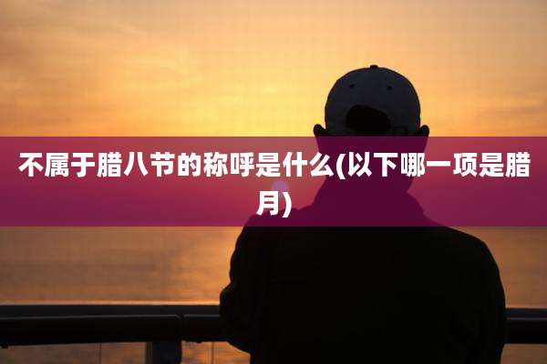 不属于腊八节的称呼是什么(以下哪一项是腊月)