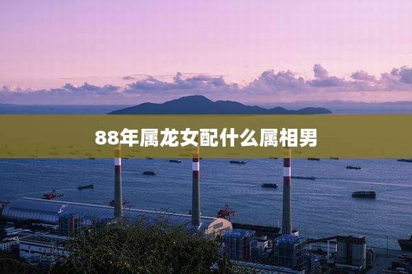 88年属龙女配什么属相男
