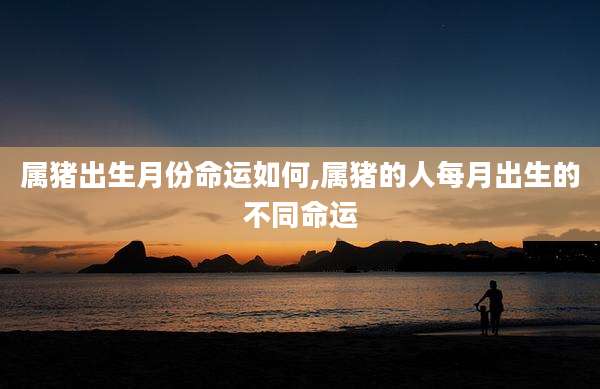 属猪出生月份命运如何,属猪的人每月出生的不同命运