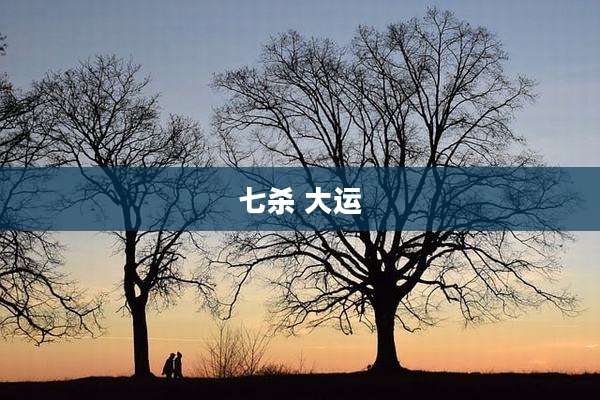 七杀 大运