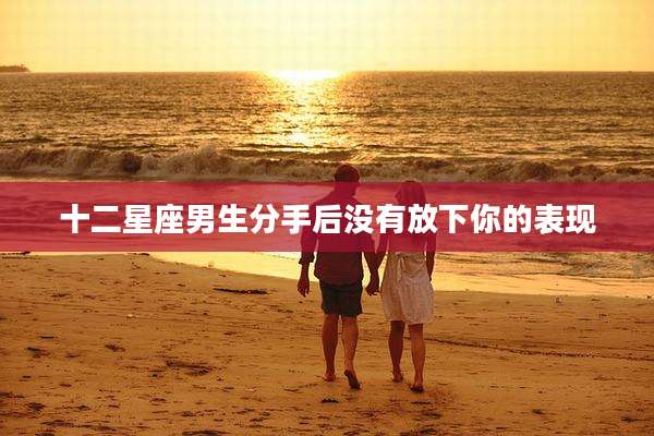 十二星座男生分手后没有放下你的表现
