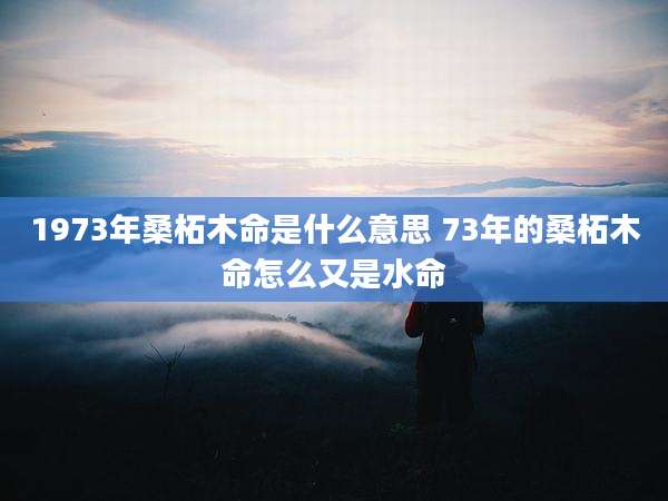 1973年桑柘木命是什么意思 73年的桑柘木命怎么又是水命