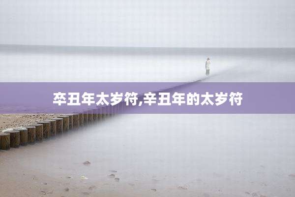 卒丑年太岁符,辛丑年的太岁符