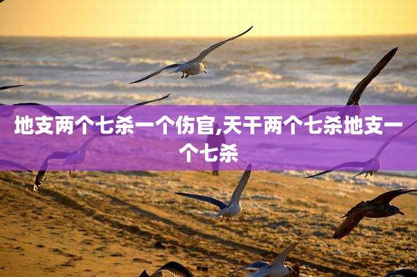 地支两个七杀一个伤官,天干两个七杀地支一个七杀