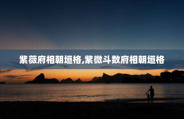 紫薇府相朝垣格,紫微斗数府相朝垣格