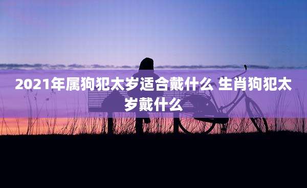 2021年属狗犯太岁适合戴什么 生肖狗犯太岁戴什么