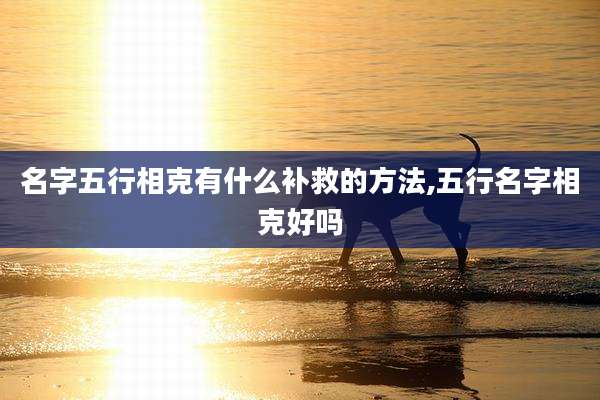 名字五行相克有什么补救的方法,五行名字相克好吗
