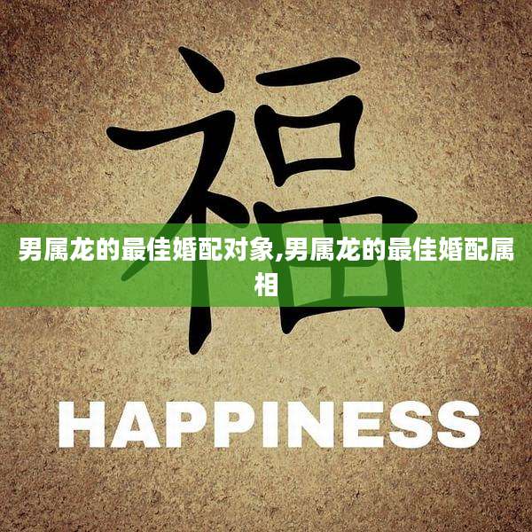 男属龙的最佳婚配对象,男属龙的最佳婚配属相