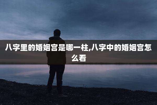 八字里的婚姻宫是哪一柱,八字中的婚姻宫怎么看