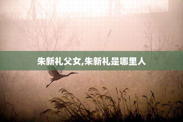 朱新礼父女,朱新礼是哪里人