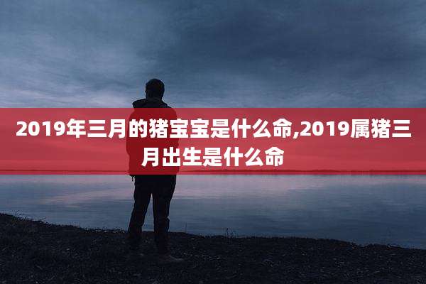 2019年三月的猪宝宝是什么命,2019属猪三月出生是什么命