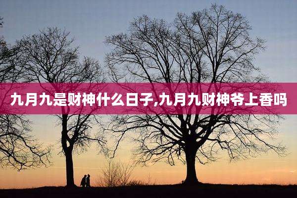 九月九是财神什么日子,九月九财神爷上香吗