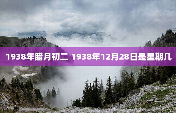 1938年腊月初二 1938年12月28日是星期几