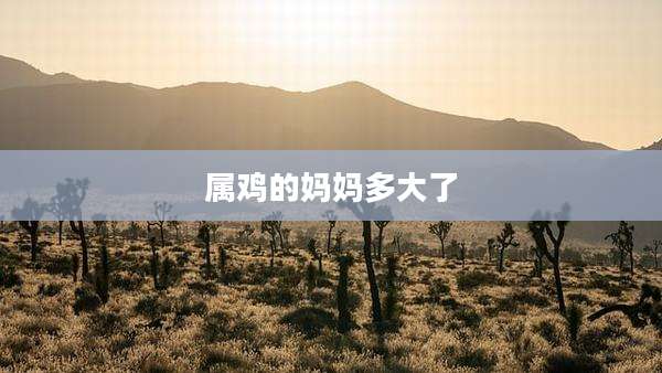属鸡的妈妈多大了
