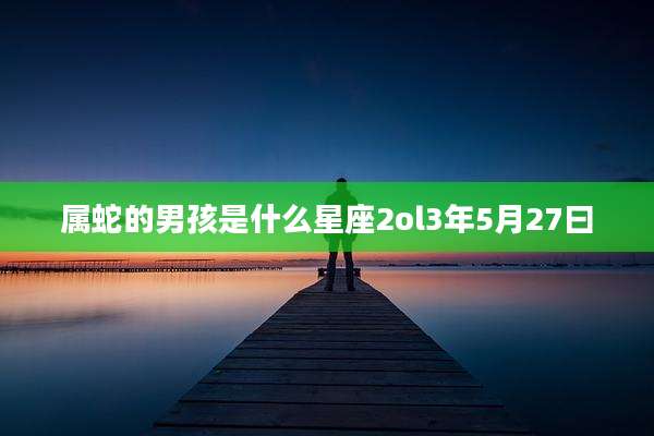 属蛇的男孩是什么星座2ol3年5月27曰