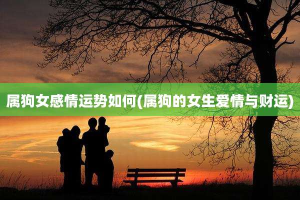 属狗女感情运势如何(属狗的女生爱情与财运)