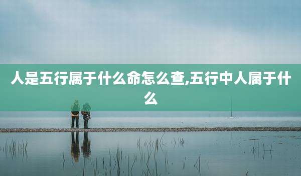 人是五行属于什么命怎么查,五行中人属于什么