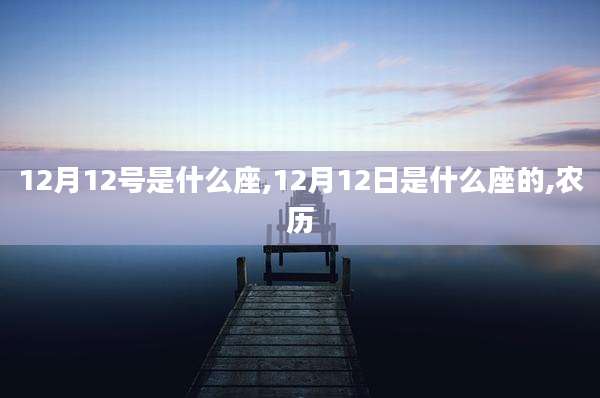 12月12号是什么座,12月12日是什么座的,农历