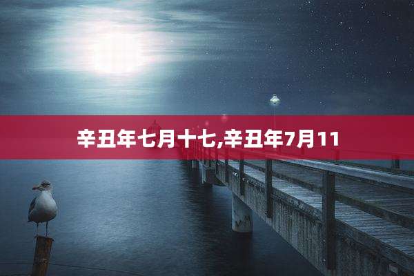 辛丑年七月十七,辛丑年7月11