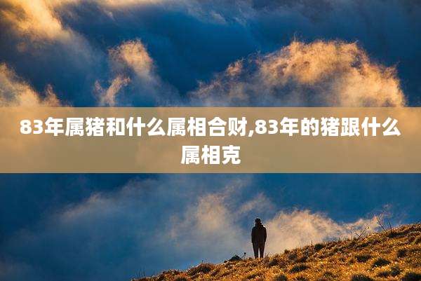 83年属猪和什么属相合财,83年的猪跟什么属相克
