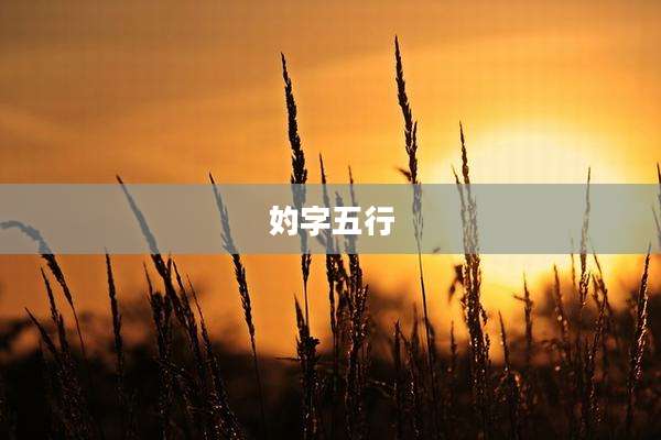 妁字五行