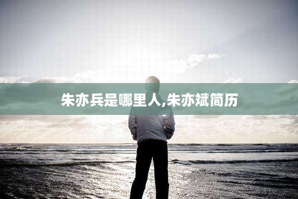 朱亦兵是哪里人,朱亦斌简历