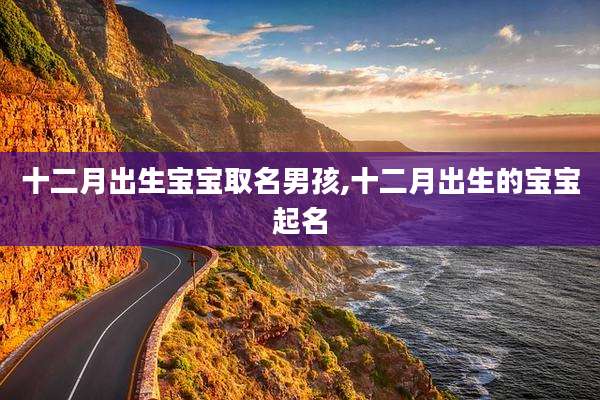 十二月出生宝宝取名男孩,十二月出生的宝宝起名