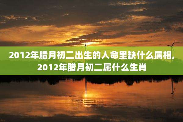 2012年腊月初二出生的人命里缺什么属相,2012年腊月初二属什么生肖