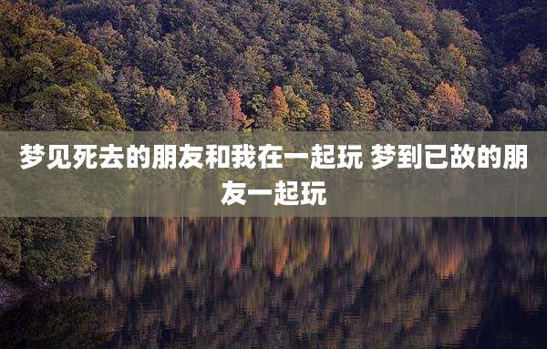 梦见死去的朋友和我在一起玩 梦到已故的朋友一起玩