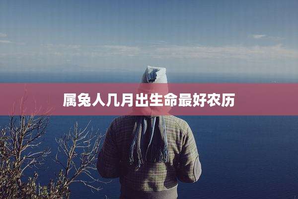 属兔人几月出生命最好农历