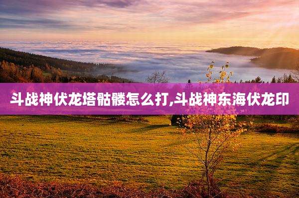 斗战神伏龙塔骷髅怎么打,斗战神东海伏龙印