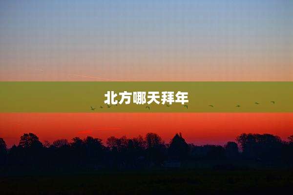 北方哪天拜年